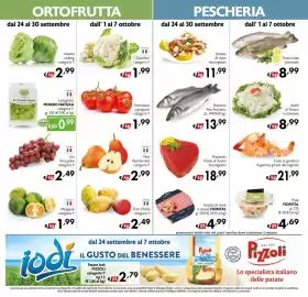 Volantino Maxi Supermercati Pagina 3: Insalata iceberg categoria 1ª €2,99, Anelli di Totano in salamoia €8,99