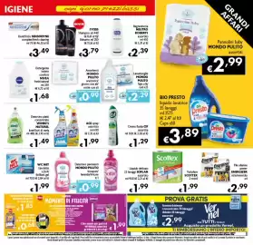 Volantino Spak Supermercati Pagina 11: Bio Presto liquido lavatrice €3,89, Assorbenti Mondo Pulito €0,99