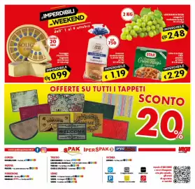 Volantino Spak Supermercati Pagina 12: Formaggio Soligo ORO €0,99, Uva bianca Italia €2,48