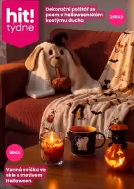 Pepco leták týden 39 Strana 5: Hit! týdne Dekoracni polstar se psem v halloweenskem kostymu ducha €200,00