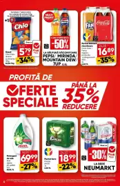 Catalog PROFI săptămâna 39 Pagină 4: Ariel detergent de rufe alpine €69,99, Pepsi mirinda mountain dew 7up
