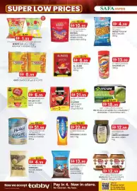 KM Trading catalogue Page 10: E SUPER LOW PRICES BesBite PER PC BesBl Mini Jelly was 4.95 1.99 Mini Fruity Pudding حلويات