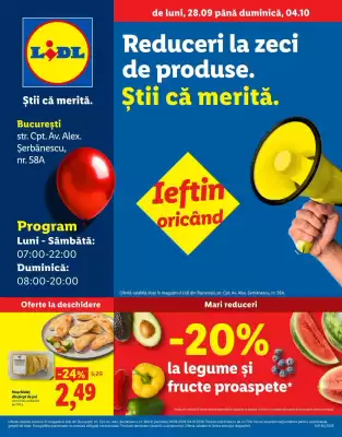 Lidl (valid până la 4-10)
