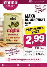 EMMA market gazetka tydzień 39 Strona 3: Mąka Dalachowska T480 €2,99