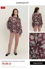 Greenpoint gazetka tydzień 39 Strona 8: Burgundowa bluzka z kwiatowym nadrukiem Greenpoint €79,99