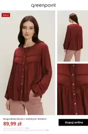 Greenpoint gazetka tydzień 39 Strona 9: Burgundowa bluzka z ozdobnymi detalami Greenpoint €89,99