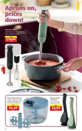 Aldi leaflet week 40 Page 10: Kitchen Utensils with Stand €6,99, Multi-Chopper Blender €4,49
