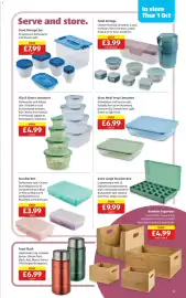 Aldi leaflet week 40 Page 15: Clip & Close Containers €4,99, Melli food storage €3,99