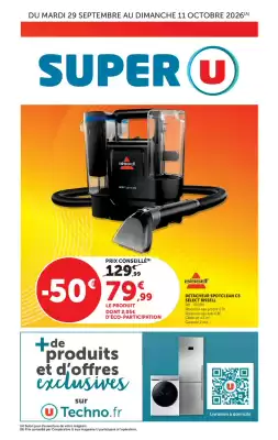 Super U | Les prix bas de la semaine (valable jusqu'au 11-10)