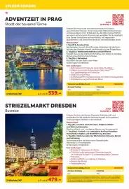 Billa Reisen Flugblatt Seite 10: Dresden €479,00, Adventzeit in Prag €539,00