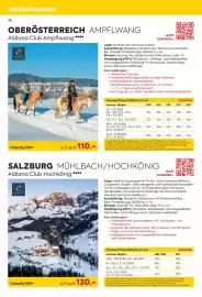 Billa Reisen Flugblatt Seite 14: SALZBURG MÜHLBACH/HOCHKÖNIG Aldiana Club Hochkönig €130,00