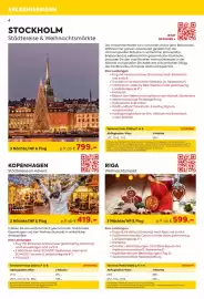 Billa Reisen Flugblatt Seite 4: STOCKHOLM Städtereise & Weihnachtsmärkte €799,00, Kopenhagen Städtetour im Advent €419,00