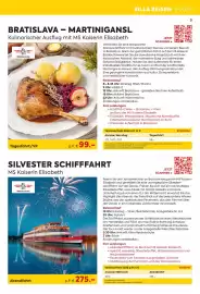 Billa Reisen Flugblatt Seite 9: MS Kaiserin Elisabeth DDSG Blue Danube €275,00, DDSG Blue Danube Tagesfahrt/VP €99,00