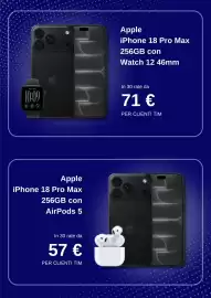 Volantino Tim Pagina 3: Apple iPhone 18 Pro Max €57,00, Apple iPhone 18 Pro Max €71,00
