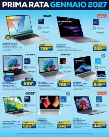 Volantino Euronics Bruno Pagina 19: Samsung Notebook Galaxy Book4 Edge €799,99, Lenovo YOGA SLIM 7 €999,99