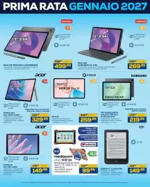 Volantino Euronics Bruno Pagina 21: Acer Iconia A14 €329,99, HONOR Pad 10 €259,99