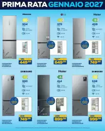 Volantino Euronics Bruno Pagina 33: Samsung frigorifero combinato €749,99, Samsung frigorifero combinato €999,99