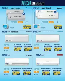 Volantino Euronics Bruno Pagina 36: Hisense DUAL split Serie UNIAIR €799,99, Daikin Dual Split Linea Pro Era €1.299,99