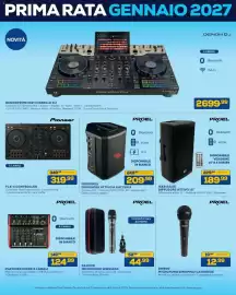 Volantino Euronics Bruno Pagina 37: Pioneer FLX-4 Controller €319,99, Proel Freeonex diffusore attivo a batteria €209,99
