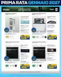 Volantino Euronics Bruno Pagina 41: Frigorifero combinato Serie 2 HBQW5518E €549,99, Forno elettrico Haier €399,99
