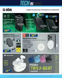 Volantino Euronics Bruno Pagina 46: Gravity Car Holder sbs €12,99, Music Hero wireless TWS X-Beat earset €14,99