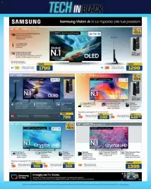 Volantino Euronics Bruno Pagina 5: Samsung U7000H 4K Smart TV €599,00, Samsung TV OLED €799,00