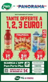 Volantino Panorama Pagina 1: Pizza Margherita 'La Numero Uno' Italpizza €2,00, Ammorbidente concentrato Coccolino €3,00