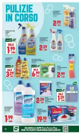 Volantino Panorama Pagina 16: Panno per pavimenti Pam €1,59, Sgrassatore spray Ace assortito €1,99