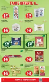 Volantino Panorama Pagina 2: Grana Padano DOP grattugiato Pam €1,00, Ricotta fresca Tesori dell'Arca €1,00