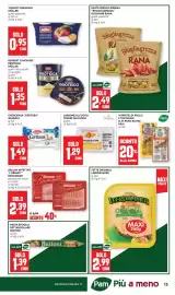 Volantino Pam Pagina 13: Sfogliagrezza Giovanni Rana €2,49, Würstel di pollo e tacchino o di puro suino Pam