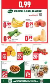 Volantino Pam Pagina 8: Uva bianca senza semi, Mandorle sgusciate €5,49