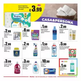 Volantino Sì con te Market Pagina 15: Ammorbidente concentrato Deox €1,59, Ace Spray €2,19