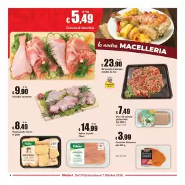 Volantino Sì con te Market Pagina 4: Straccetti di bovino conditi da noi €23,90, Cotoletta Viennese Aia €3,99