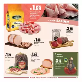 Volantino Sì con te Market Pagina 7: Prosciutto di Norcia IGP "Lui" Renzini €3,19, Petto di tacchino al miele Gardani €1,99