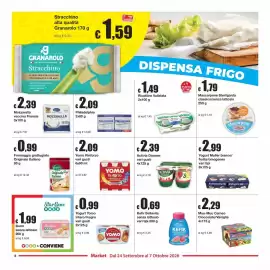 Volantino Sì con te Market Pagina 8: Ricottine Vallelata €1,49, Philadelphia €2,09