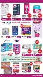 Volantino La Saponeria Pagina 14: Pampers Sole&Luna pannolini assortiti €16,79, Lines è assorbenti assortiti €2,99