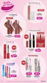 Volantino La Saponeria Pagina 6: Deborah Super Gloss rossetto €7,90, PUPA Vamp! mascara €9,90