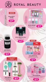 Volantino La Saponeria Pagina 8: Royal Beauty massaggiatore viso €8,99, Royal Beauty tinta labbra Peel Off €3,90