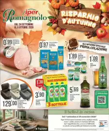Volantino Iper Romagnolo Pagina 1: Pasta di semola De Cecco €0,97, Detergente piatti limone Nelson €3,90