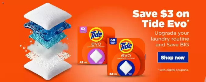 Stop&Shop weekly ad week 39 Page 11: Tide Evo Laundry Detergent