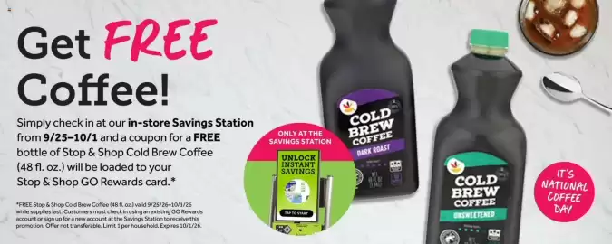 Stop&Shop weekly ad week 39 Page 6: Stop & Shop Cold Brew Coffee