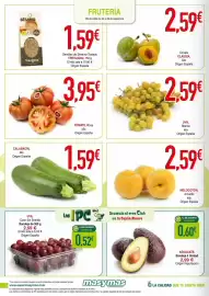 Folleto Masymas semana 39 Página 4: Calabacín €1,59, Tomate, Rosa €3,95