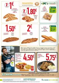 Folleto Masymas semana 39 Página 6: Panini, de Atún €1,50, Panini, Barbacoa €2,00