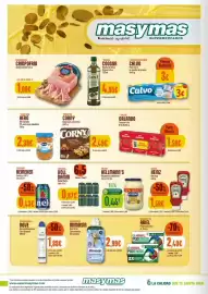 Folleto Masymas semana 39 Página 8: Corny barritas chocolate con leche €2,49, Campo Frío jamón cocido extra €1,09