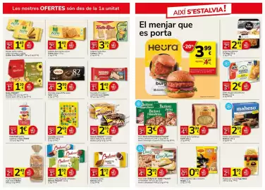 Folleto Supermercados Charter Página 3: Maggi pasta oriental sabor pollastre €0,85, Findus filets de peix amb llimona €2,00
