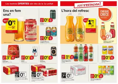 Folleto Supermercados Charter Página 8: Amstel cervesa torrada o torrada 0,0 €0,65, Bock Damm €0,85