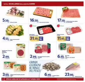 Volantino Sigma Pagina 8: Roast beef di scottona a fette €31,39, Macinato fine di tacchino Amadori €2,99