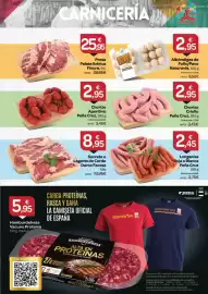Folleto Supermercados El Jamón Página 3: Faccsa Secreto o Lagarto de Cerdo Duroc €8,95, Presa Paleta Ibérica Finura €25,95