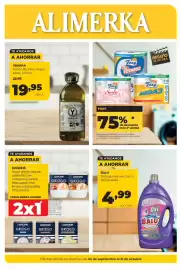 Folleto Alimerka Página 1: Balú detergente oxy 3 en 1 €4,99, Ybarra aceite de oliva virgen extra €19,95