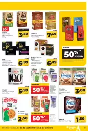 Folleto Alimerka Página 17: Nestlé Fitness €3,00, Nescafé Dolce Gusto café con leche, espresso intenso o descafeinado €6,89